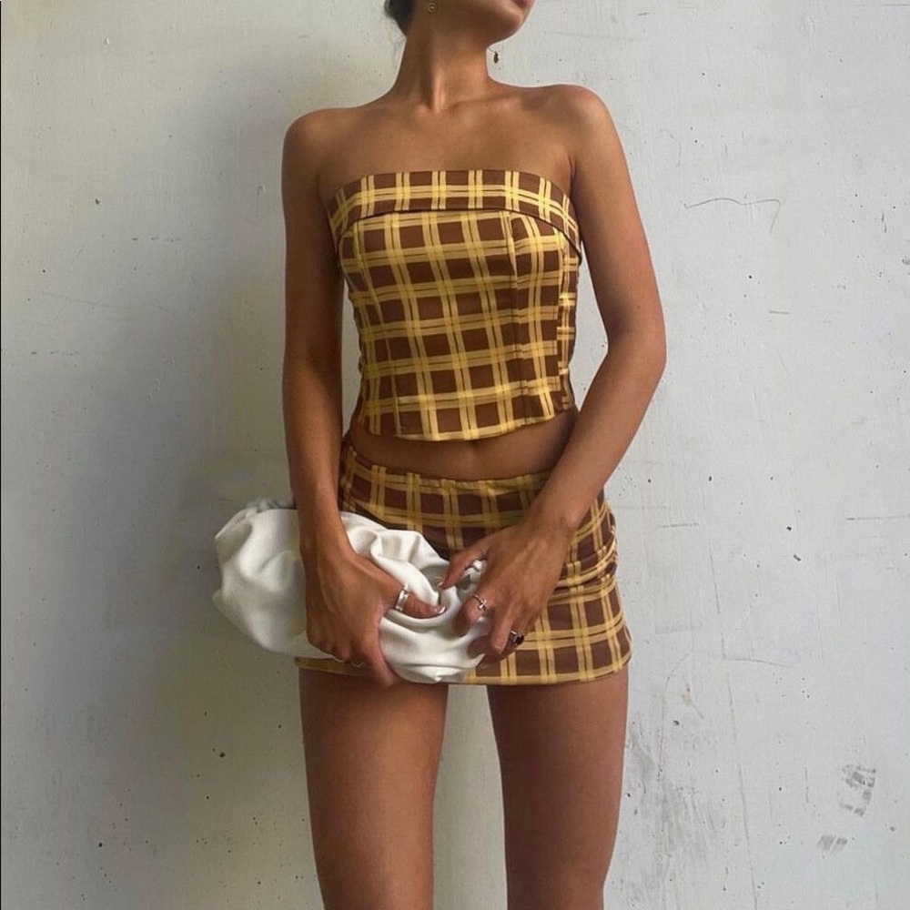 With Jean Carla Corset and Skirt Set